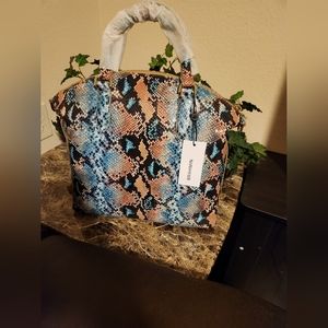 BRAND NEW!!! NEVER USED!!! BRAHMIN LARGE DUXBURY OCEAN LILYANA SATCHEL